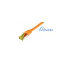 Synergy21 Patchkabel RJ45, CAT6A 500Mhz, 7,5m, orange, S-STP(S / FTP), TPE / LSZH(Ultraflex), AWG26, mit CAT7 Rohkabel,