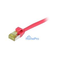 Synergy21 Patchkabel RJ45, CAT6A 500Mhz, 10m, rot, S-STP(S / FTP), slimline rund d 4,5mm, TPE / LSZH(Superflex), AWG28,