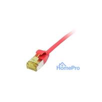 Synergy21 Patchkabel RJ45, CAT6A 500Mhz, 7,5m, rot, U / FTP, slimline rund d 3,8mm, TPE / LSZH(Superflex), AWG32, mit CA
