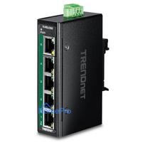 TRENDnet TI-PELC50 5-Port Ethernet PoE+ Industrial DIN-Rail Mini Switch