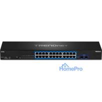 TRENDnet 24-Port Gigabit Switch with 2 x 10G SFP+ Slots