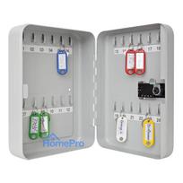 Key box with 24 combination locks, light grey