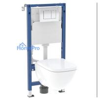 Delta 112cm WC frame set + flush plate