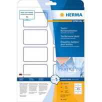 HERMA Textile / name labels A4 80x50mm white / blue 200 pcs.