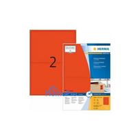 HERMA Labels A4 red 199.6x143.5mm matte paper 1400 pcs.