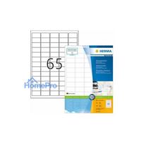 HERMA Adreses uzlīmes A4 white 38,1x21,2 mm papīrs 6500 gab.