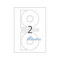HERMA CD labels A4 white 116 mm paper pack 200 pcs.