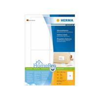 HERMA adreses etiķetes A4 white 78,7x139,7 mm papīrs 400 gab.