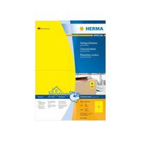 HERMA Labels A4 yellow 105x148 mm paper matte 400 pcs.