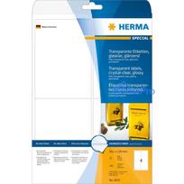 HERMA Label transparent A4 99.1x139 mm glossy foil 100 pcs.