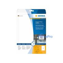 HERMA A4 baltas etiķetes 190x275 mm plēve 25 gab.