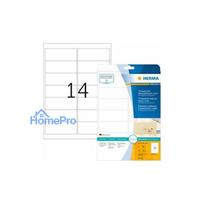 HERMA Labels transparent matte A4 99.1x38.1 mm foil 350 pcs.