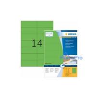 HERMA Uzlīmes A4 zaļas 105x42,3mm matēts papīrs 1400 gab.