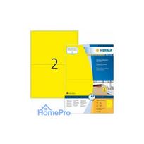 HERMA Labels A4 yellow 199.6x143.5mm paper matte 1400 pcs.