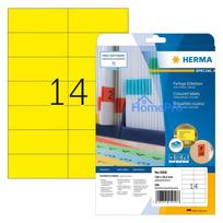 HERMA Etiketten A4 gelb 105x42,3 mm Papier matt 280 St.