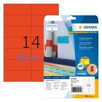 HERMA Etiketten A4 rot 105x42,3 mm Papier matt 280 St.
