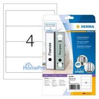 HERMA Ordneretiketten A4 weiß 192x61 mm Papier opak 40 St.