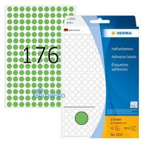 HERMA Multi-purpose labels green 8 mm round paper 5632 pcs.