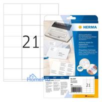 HERMA Adressetik. 70x42 mm Papier Ecken spitz 420 St.