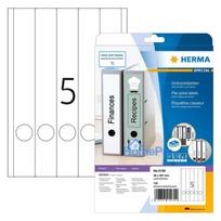 HERMA Ordneretiketten A4 weiß 38x297 mm Papier opak 125 St.