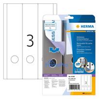 HERMA Ordneretiketten A4 weiß 61x297 mm ablösb. opak 75 St.