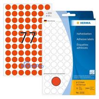 HERMA Klebepunkte Ø 13,0 mm rot