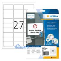 HERMA Labels 4347 white 63.5 x 29.6 mm