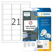 HERMA Adressetiketten 5074 weiß 63,5 x 38,1 mm