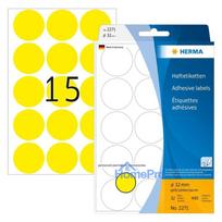 HERMA Multi-purpose labels yellow 32 mm round paper 480 pcs.