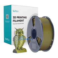 3D Printing Filament - Sunlu PLA+ Silky Two-Color Filament 1.75mm Black / Gold