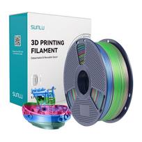 3D Printer Filament - Sunlu PLA+ Silk 1.75mm 200-210°C Rainbow