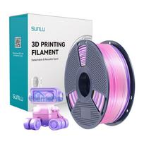 3D Printer Filament - Sunlu PLA+ Silk Filament 1.75 mm 200-210°C Rainbow