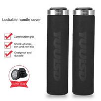 Durable And Safe Mtb Bicycle Grips Sponge Shock-Absorbing Cycling Handlebar Sleeve Antislip Bike Handlebar Grip Comfort Bmx Parts Accessories black