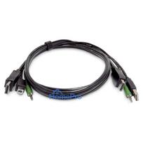 STARTECH.COM 1,8m DisplayPort KVM Kabel USB 2.0 3,5mm Audio universell kompatibles Kombikabel fur KVM Switch TAA