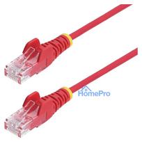 5m Rotes Schlankes CAT6-Ethernet-Kabel Snagless RJ45 LSZH 28AWG Reines Kupfer Patchkabel / Netzwerkkabel