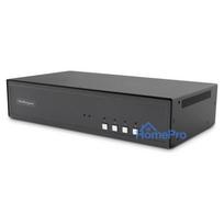 4-Port Dual-Monitor Secure KVM Switch HDMI-DP 4K 60Hz NIAP 4.0 Zertifizierter Desktop KVM Umschalter 4 PCs 2monitore