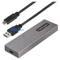 USB-C 10Gbps to M.2 NVMe or M.2 SATA SSD Enclosure Tool-free M.2 PCIe / SATA SSD Aluminum Enclosure USB-C & USB-A