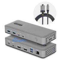 USB-C Dockingstation Dual 4K 60Hz DisplayPort MST Dock 100W Power Delivery Laptop-Ladung 1GbE treiberlos Windows