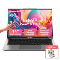 Laptop Blackview AceBook 16 14  Touchscreen Intel Core i5-1235U 16GB/512GB SSD Windows 11 Pro English Keyboard Laptop Laptop + headphones pilka