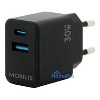 Wall Charger - 30W - 1 USB A + 1 USB C - GaN