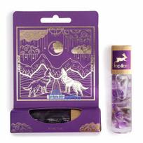 Moon ball bottle with amethyst and essential oil (lavender and rosemary) Hop Hare