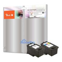 Ink cartridge set Peach for print head Canon PG-510 CL-511 bk,c,m,y Comp. - PI100-220