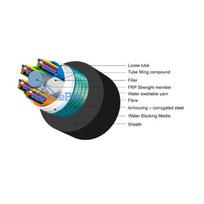 Armored Fiber Optic Outdoor Cable - 48 Fibers / Multitube / Duct / SM