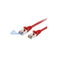 Equip Patchkabel Cat6 S / FTP 2xRJ45 50.00m red LSZH polietilēna maisiņš