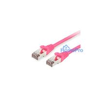 Equip Patchkabel Cat6 S / FTP 2xRJ45 50.00m pink LSZH polietilēna maisiņš