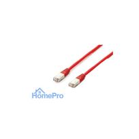 Equip Patchkabel Cat6A Plat.S / FTP 2xRJ45 10.00m red LSZH polimēra maisiņš