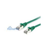Equip Patch cable Cat6 S / FTP 2xRJ45 25.00m Green LSZH Polybag