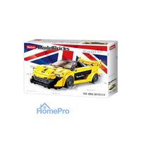 Constructor Sluban Super car Yellow M38-B0956, plastic