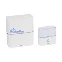 Wireless doorbell Legrand 094270 (white, 200m range, LED)