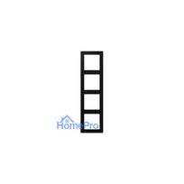 4 v. frame LS990 JUNG LS984SWM (black, matte)